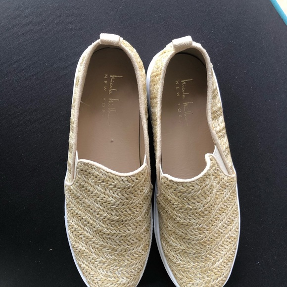 NICOLE MILLER Tonnille Raffia Slip On Sneakers 9 NIB - Picture 12 of 14